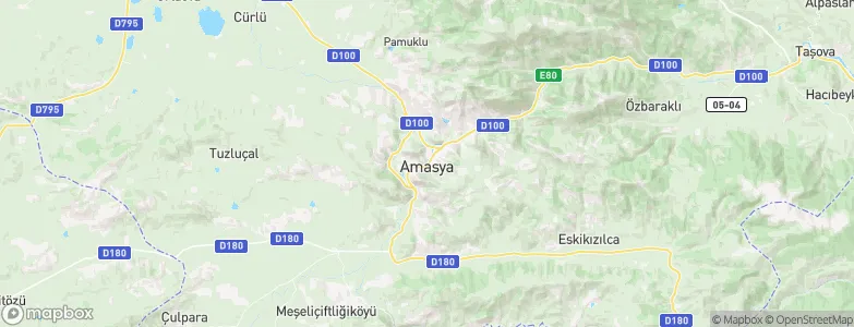 Amasya, Turkey Map