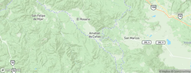 Amatlán de Cañas, Mexico Map