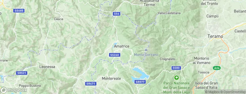 Amatrice, Italy Map