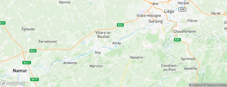 Amay, Belgium Map