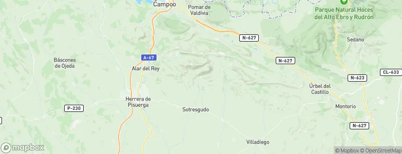 Amaya, Spain Map