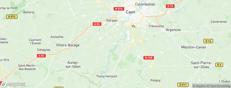 Amayé-sur-Orne, France Map