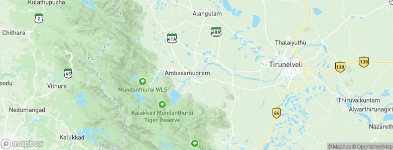 Ambasamudram, India Map
