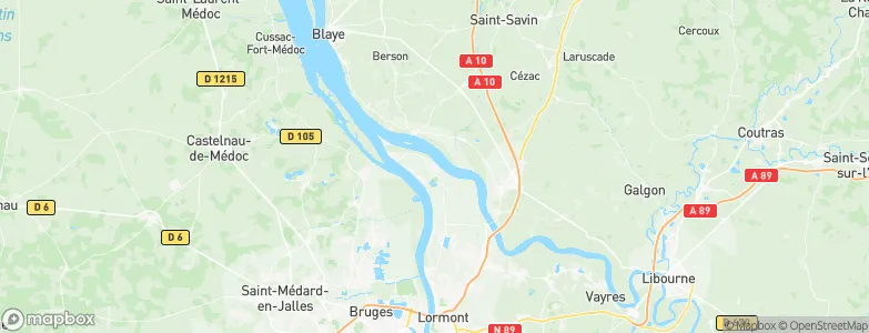 Ambès, France Map