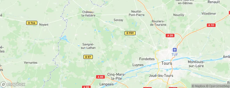 Ambillou, France Map