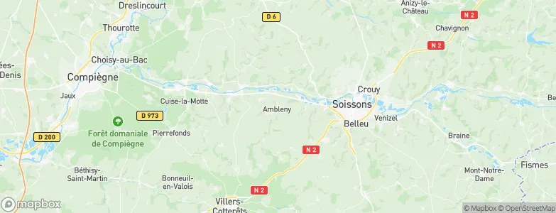 Ambleny, France Map