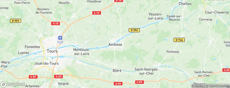 Amboise, France Map