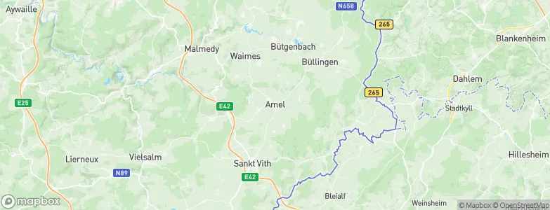 Amel, Belgium Map