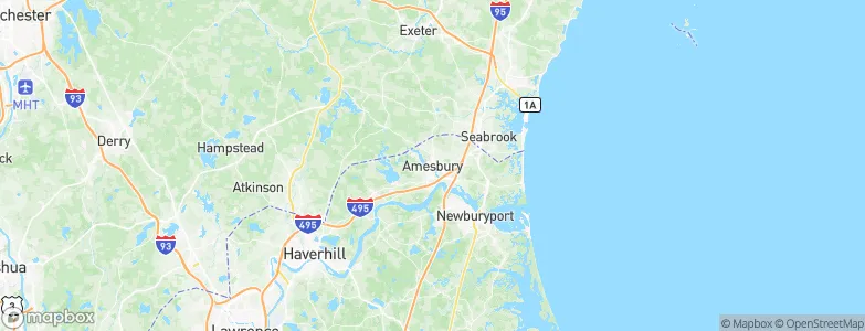 Amesbury, United States Map