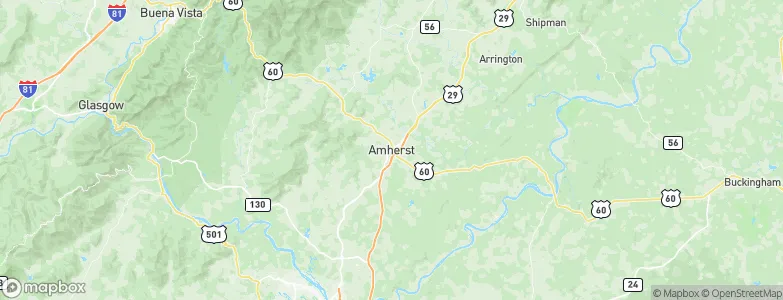 Amherst, United States Map