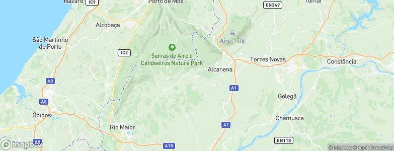 Amiais de Baixo, Portugal Map