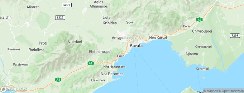 Amisiana, Greece Map