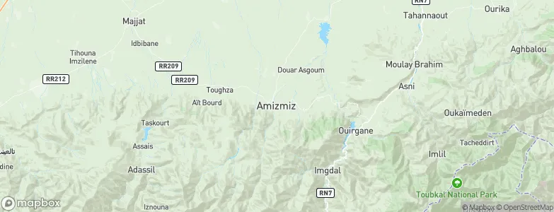Amizmiz, Morocco Map