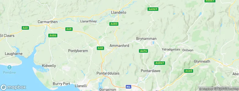 Ammanford, United Kingdom Map