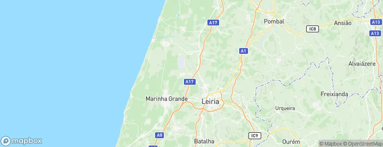 Amor, Portugal Map
