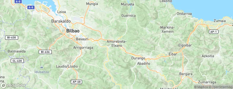 Amorebieta, Spain Map