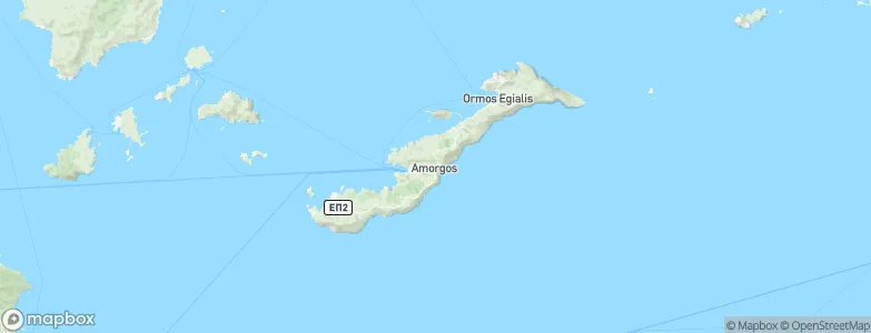 Amorgós, Greece Map