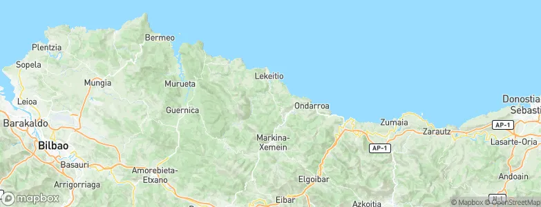 Amoroto, Spain Map