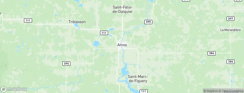Amos, Canada Map