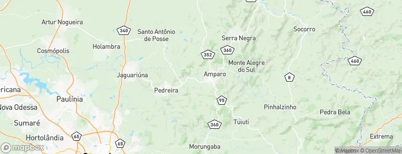 Amparo, Brazil Map