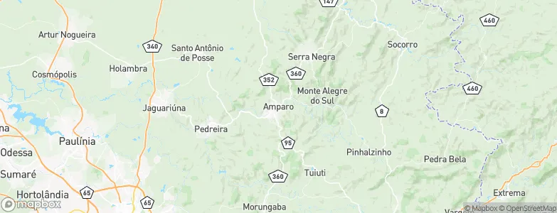 Amparo, Brazil Map