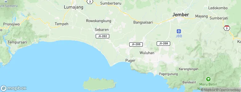 Ampeldentokrajan, Indonesia Map
