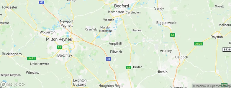 Ampthill, United Kingdom Map