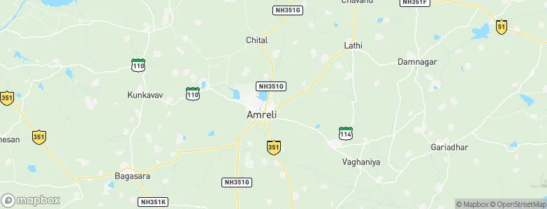 Amreli, India Map
