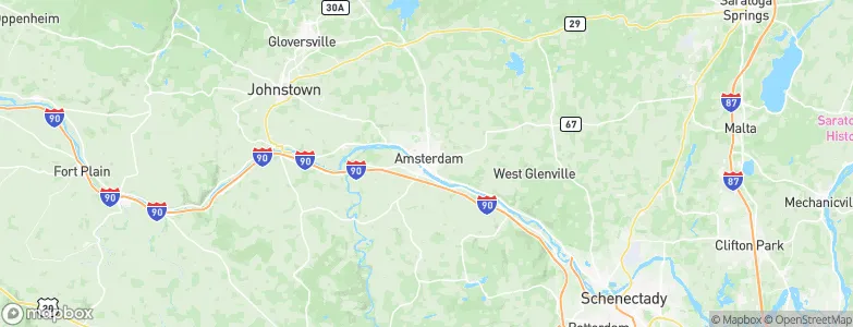 Amsterdam, United States Map