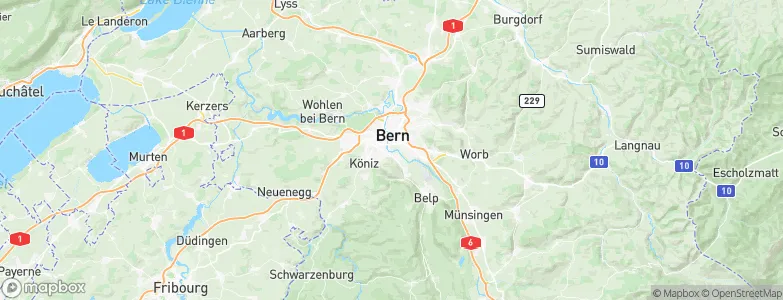 Amt Bern, Switzerland Map