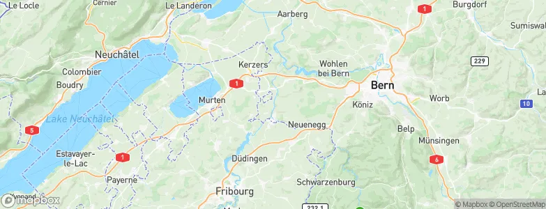 Amt Laupen, Switzerland Map