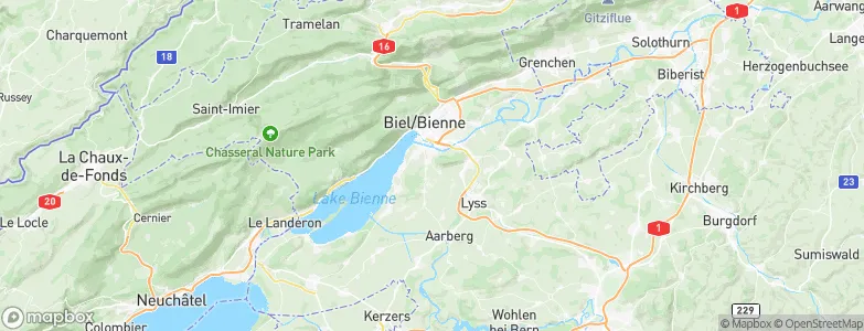Amt Nidau, Switzerland Map