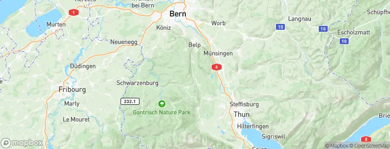 Amt Seftigen, Switzerland Map