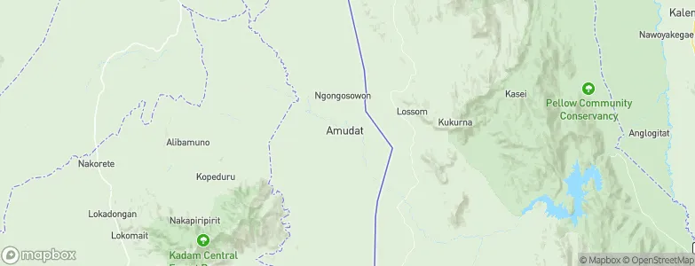 Amudat, Uganda Map