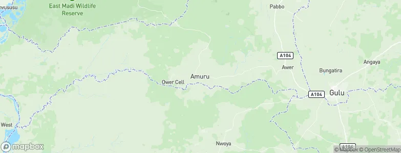 Amuru, Uganda Map