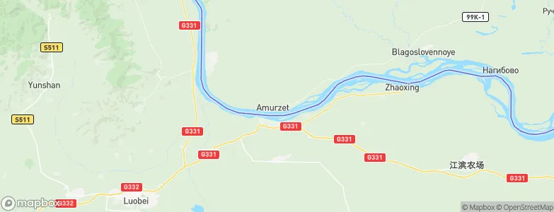 Amurzet, Russia Map