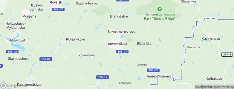 Amvrosiyivka, Ukraine Map