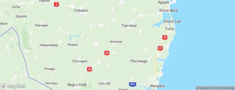 Amzacea, Romania Map