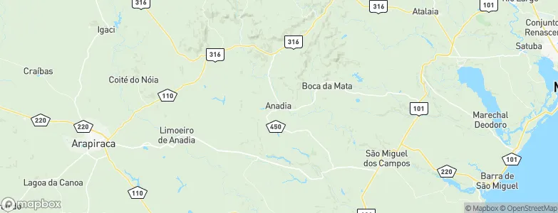 Anadia, Brazil Map