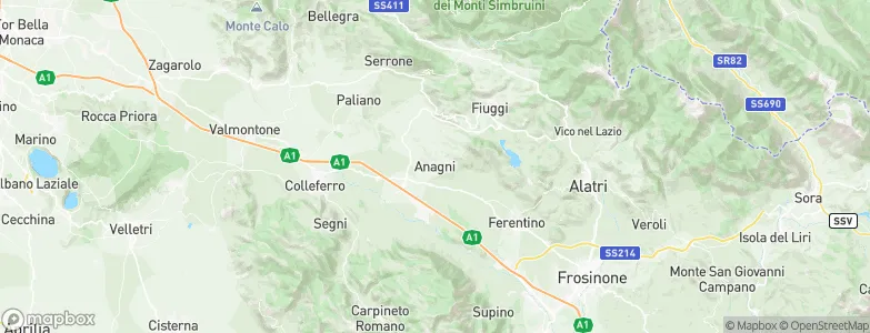Anagni, Italy Map