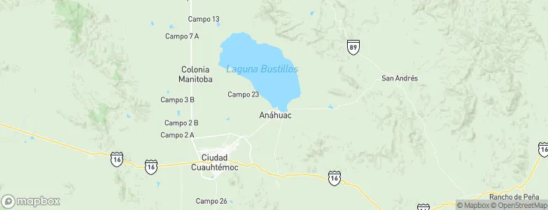 Anáhuac, Mexico Map