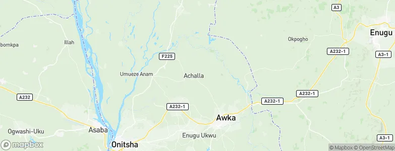 Anambra, Nigeria Map