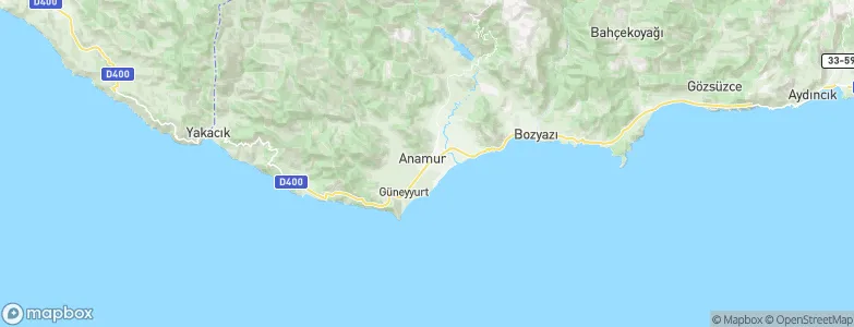 Anamur, Turkey Map