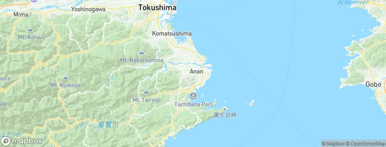 Anan, Japan Map