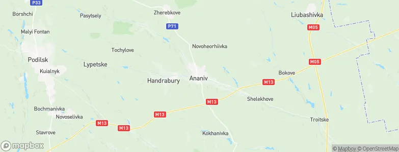 Ananyiv, Ukraine Map