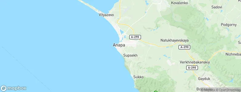 Anapa, Russia Map