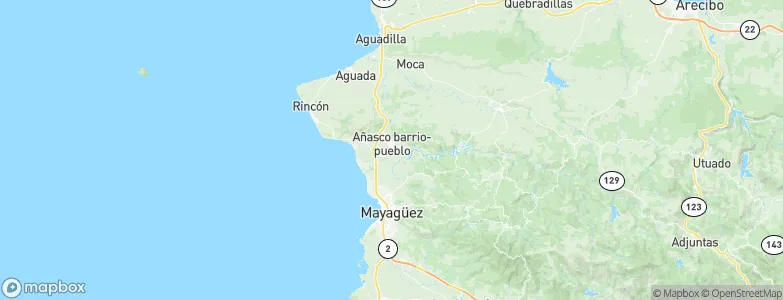 Añasco, Puerto Rico Map