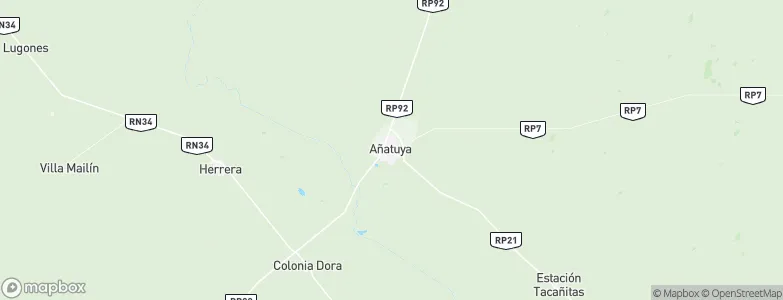 Añatuya, Argentina Map