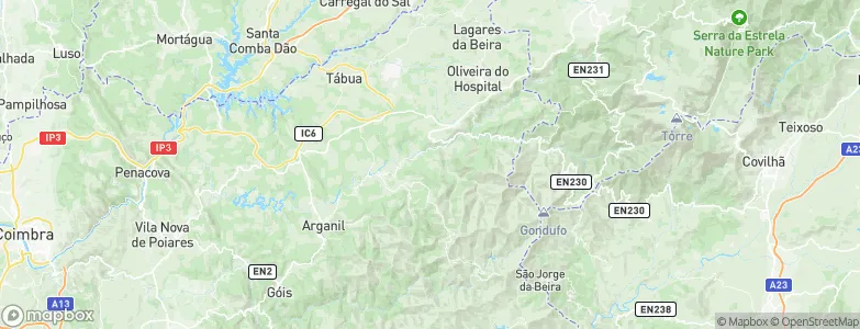 Anceriz, Portugal Map