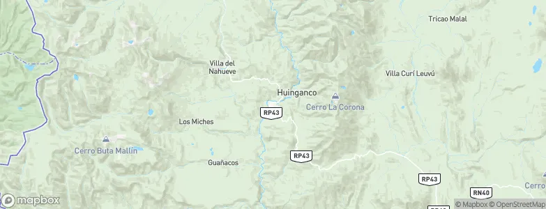 Andacollo, Argentina Map